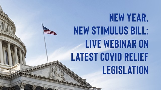Image: New Year, New Stimulus Bill: Live Webinar on Latest COVID Relief Legislation