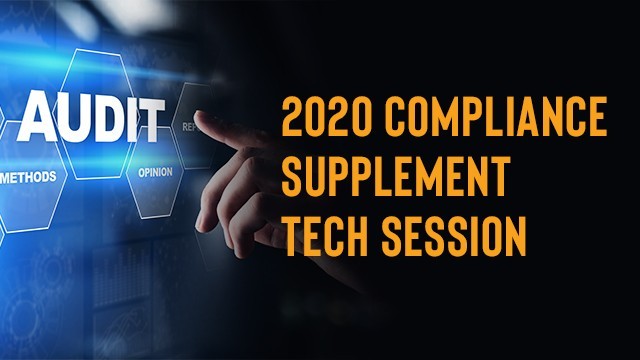Image: 2020 Compliance Supplement Tech Session Teleconference