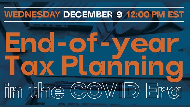 Image: End-of-Year Tax Planning in the COVID-Era
