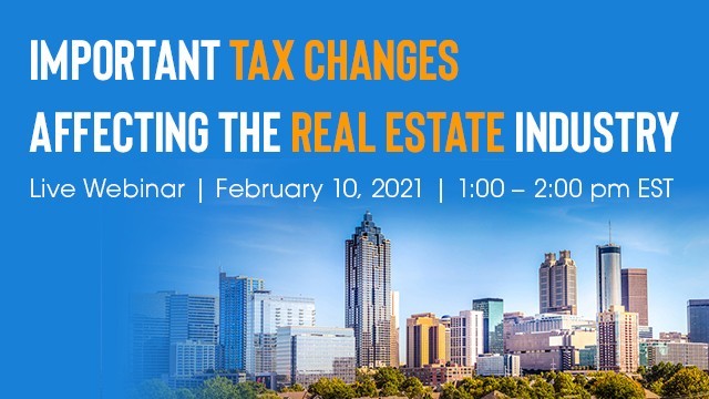 Image: Important Tax Changes Affecting The Real Estate Industry