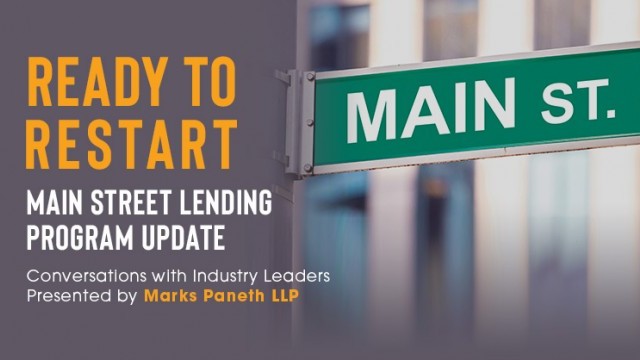 Image: Ready to Restart: Main Street Lending Program Update